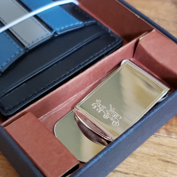Coach Card Case/Money Clip 3in1 Versity Gift Box - Picture 2 of 6